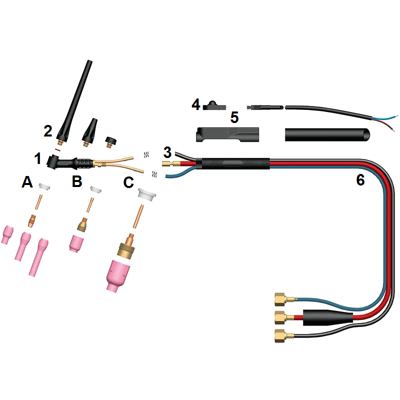 Комплектующие-TIG-20 Комплектующие-TIG-20